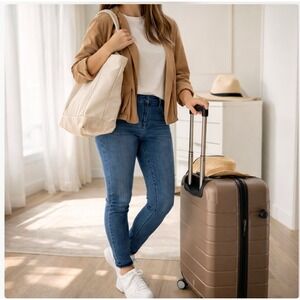 Liverpool Pull-On Skinny Jeggings Stretch Denim Elastic Waist Size 10P